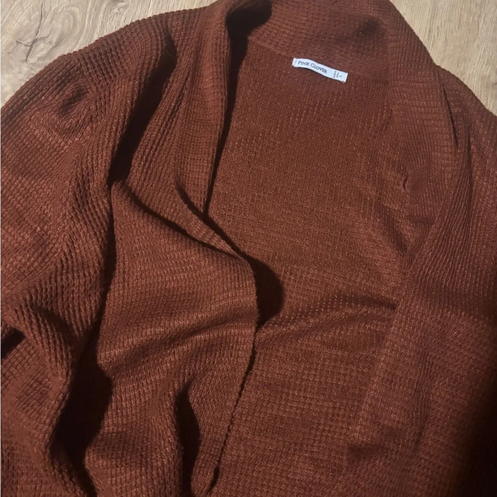 Rust Colored Open Cardigan - Picture 3 of 3